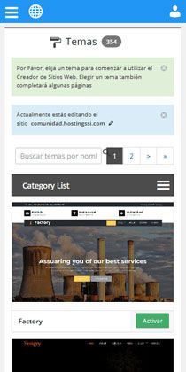 HostingSSi Client Area Homepage Mobile